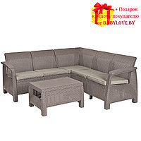 Комплект мебели CORFU II relax set (Корфу Релакс), графит, коричневый