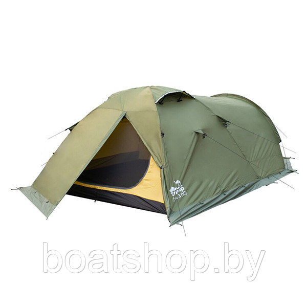 Палатка экспедиционная TRAMP CAVE 3 (V2) Green - фото 4 - id-p122819145