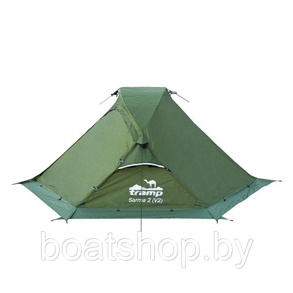 Палатка экспедиционная TRAMP SARMA 2 (V2) Green - фото 4 - id-p122820124