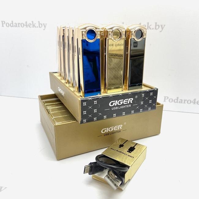 USB зажигалка «GIGER One» золотистая - фото 2 - id-p122820412