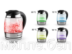 Чайник электрический AKL-241 NORMANN (2200 Вт, 1,8 л, стекло, 60-70-80-90-100C, поддержание температуры,
