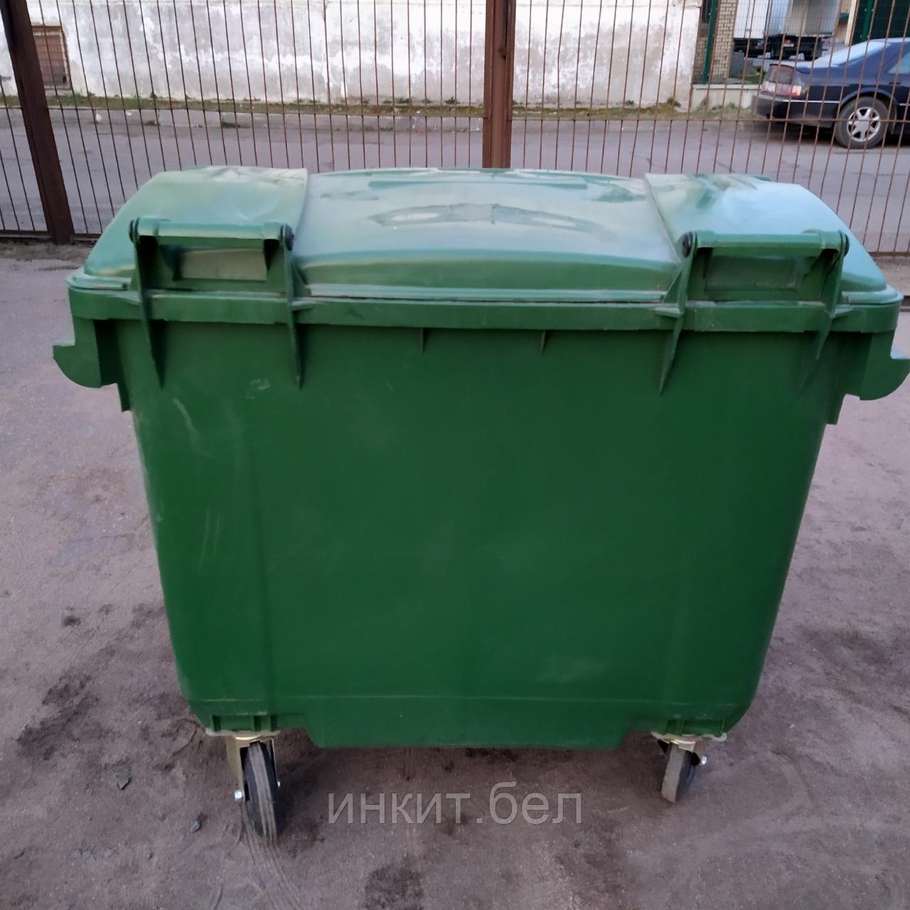 Контейнер для мусора пластиковый 660 л зеленый, Иран - фото 2 - id-p116635608
