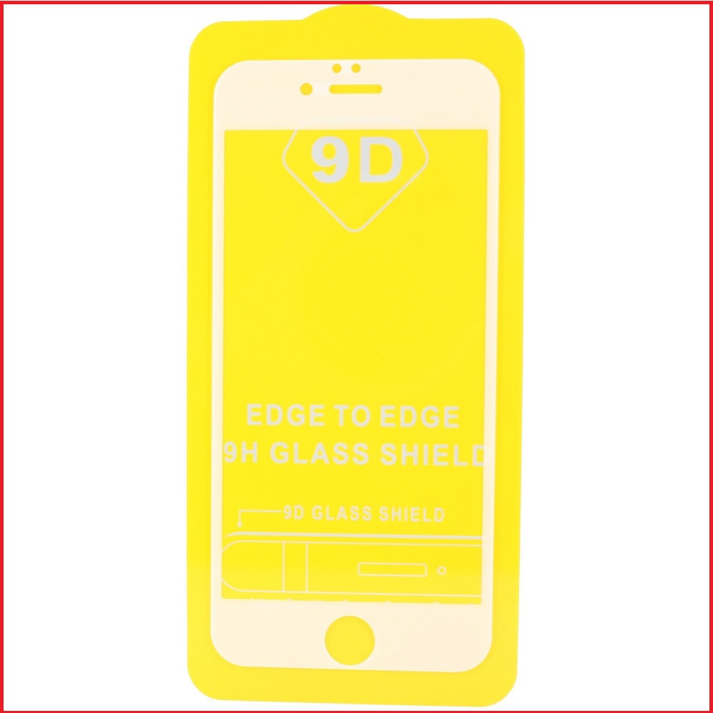 Защитное стекло 9d для Apple Iphone SE 2020 белый (полная проклейка)