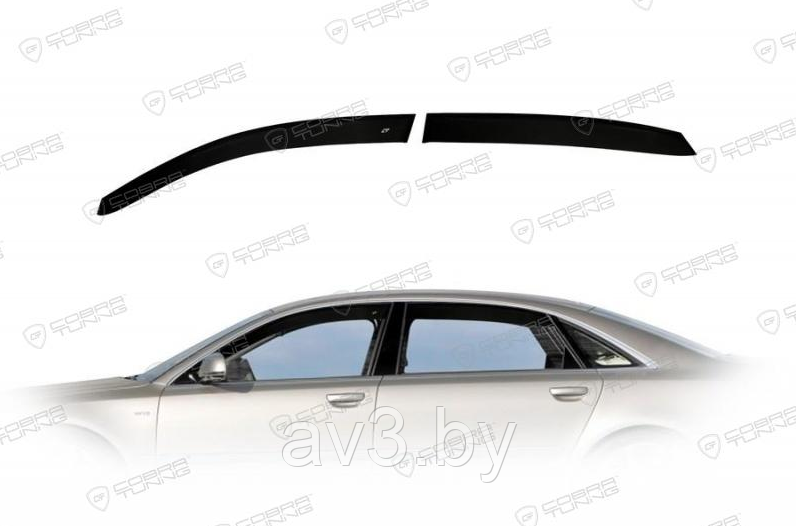 Ветровики Audi A8 Long (D3) 2002-2010/S8 Long (D3) 2002-2010 (Cobra Tuning)