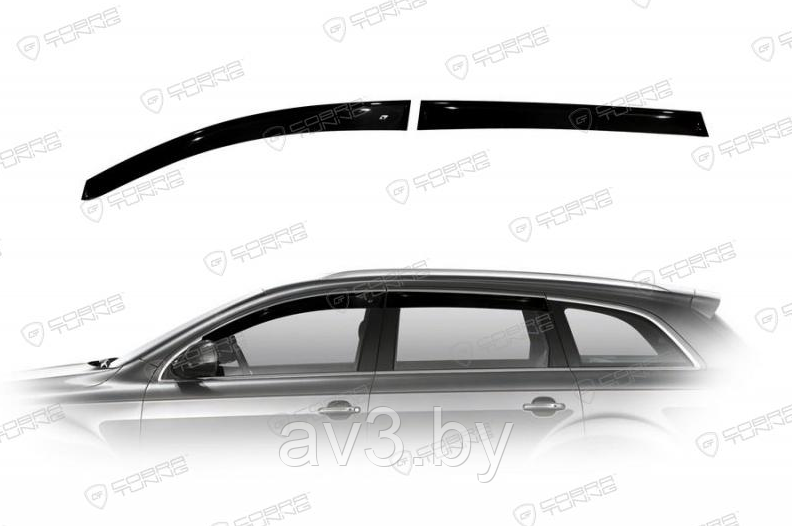 Ветровики Audi Q7 5d 2005-2010; 2010 / Ауди Q7 (Cobra Tuning) - фото 1 - id-p60447028