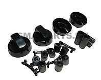 Ручки регулировки мощности (режимов) 4 шт. универсальные с переходниками для плит и духовых шкафов 390002