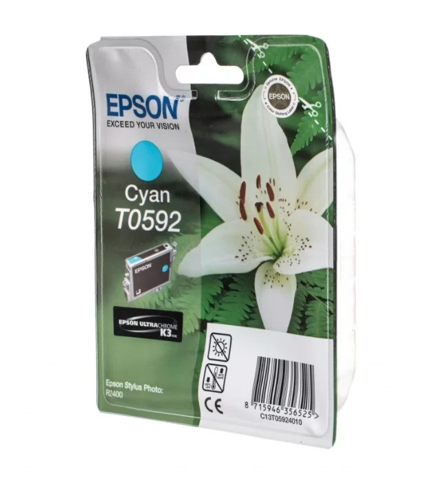 Картридж T0592/ C13T05924010 (для Epson Stylus Photo R2400) голубой