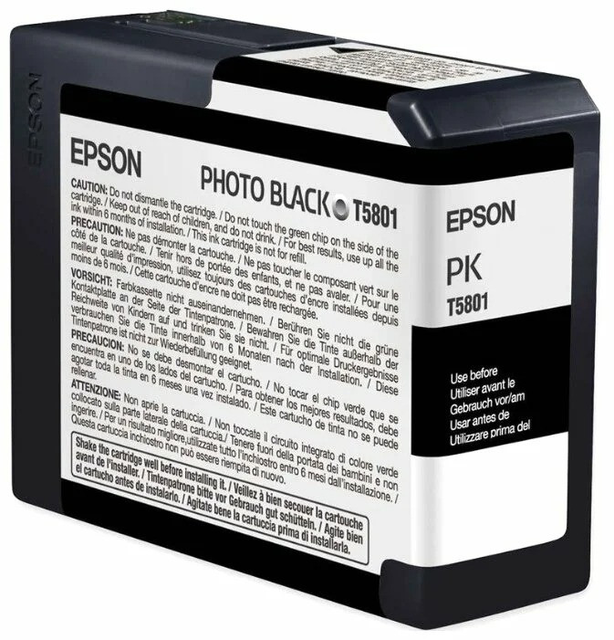 Картридж T5801/ C13T580100 (для Epson Stylus Pro 3800/ 3880) фото-чёрный