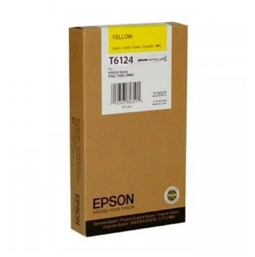 Картридж T6124/ C13T612400 (для Epson Stylus Pro 7400/ 7450/ 9400/ 9450) жёлтый