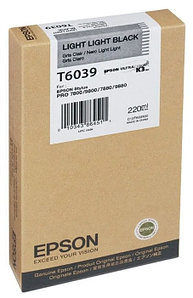 Картридж T6039/ C13T603900 (для Epson Stylus Pro 7800/ 7880/ 9800/ 9880) светло-серый