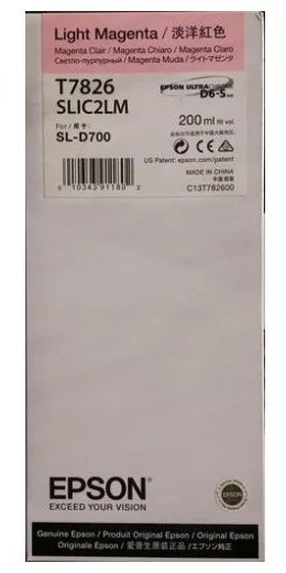 Картридж T7826/ C13T782600 (для Epson SureLab SL-D7/ SL-D700) светло-пурпурный