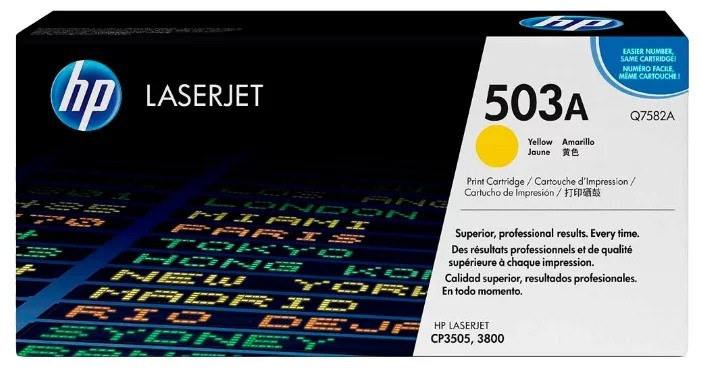 Картридж 503A/ Q7582A (для HP Color LaserJet CP3505/ 3800) жёлтый