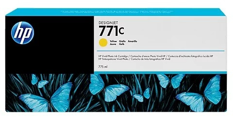Картридж 771c/ B6Y10A (для HP DesignJet Z6200/ Z6600/ Z6610/ Z6800/ Z6810) жёлтый