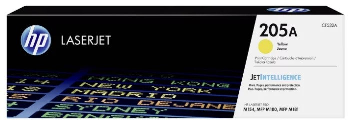 Картридж 205A/ CF532A (для HP Color LaserJet Pro M154/ M180/ M181) жёлтый