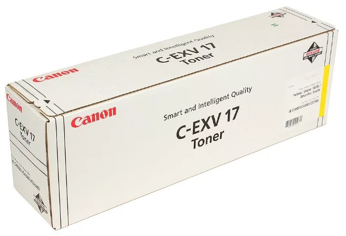 Картридж C-EXV17Y/ 0259B002 (для Canon imageRUNNER C4080/ C4580/ C5180/ C5185) жёлтый