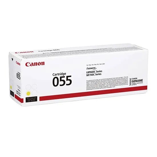 Картридж 055Y/ 3013C002 (для Canon i-SENSYS LBP662/ LBP663/ MF740/ MF742/ MF744/ MF745/ MF746) жёлтый