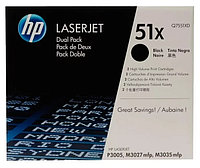 Картридж 51X/ Q7551XD (для HP LaserJet P3005/ M3027/ M3035) двойная упаковка