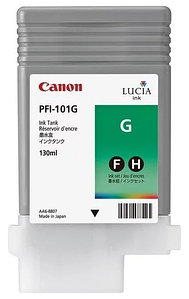 Картридж PFI-101G/ 0890B001 (для Canon imagePROGRAF iPF5000/ iPF5100/ iPF6100/ iPF6200) зелёный
