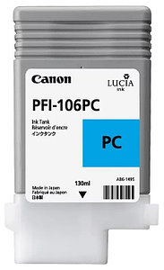 Картридж PFI-106PC/ 6625B001 (для Canon imagePROGRAF iPF6300/ iPF6350/ iPF6400s/ iPF6450) фото-голубой
