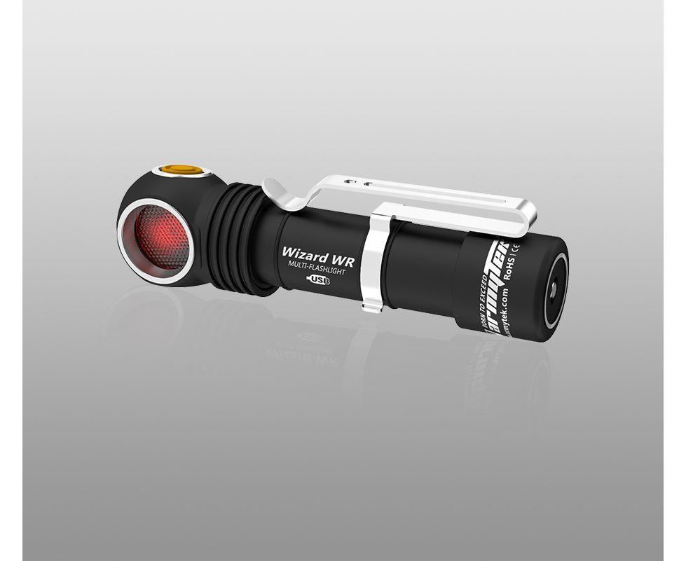 Фонарь Armytek Wizard WR Magnet USB (белый-красный свет) - фото 7 - id-p122902278