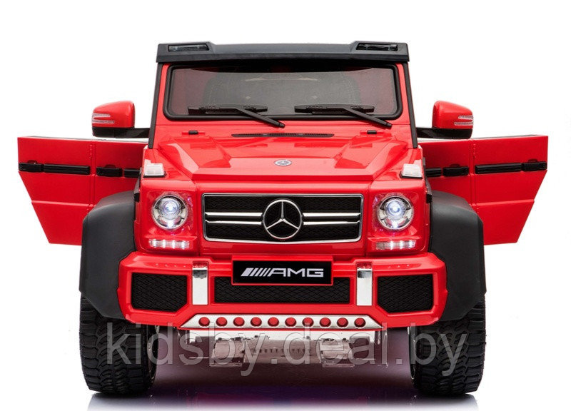 Детский электромобиль RiverToys Mercedes-Benz G63 AMG 4WD A006AA (красный) Лицензия, полноприводной, - фото 5 - id-p122903091