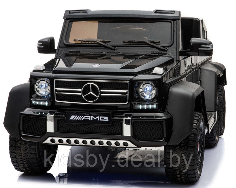 Детский электромобиль RiverToys Mercedes-Benz G63 AMG 4WD A006AA (черный) Лицензия, полноприводной, - фото 2 - id-p122903092