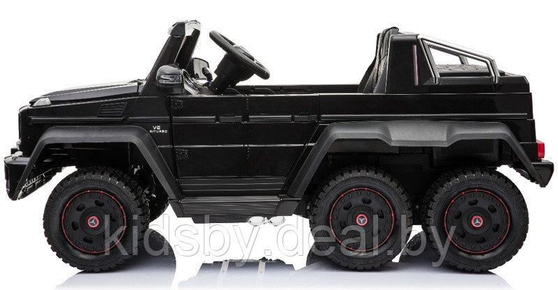 Детский электромобиль RiverToys Mercedes-Benz G63 AMG 4WD A006AA (черный) Лицензия, полноприводной, - фото 3 - id-p122903092