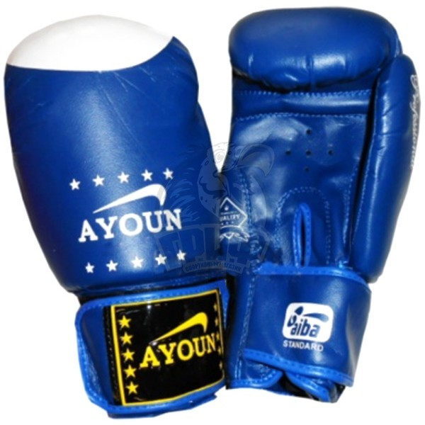 Перчатки боксерские Ayoun ПВХ (синий) (арт. 867)