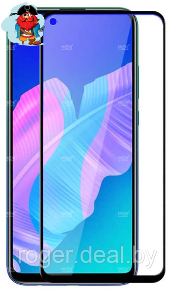 Защитное стекло для Huawei P40 Lite 5D (полная проклейка), цвет: черный - фото 1 - id-p122904834