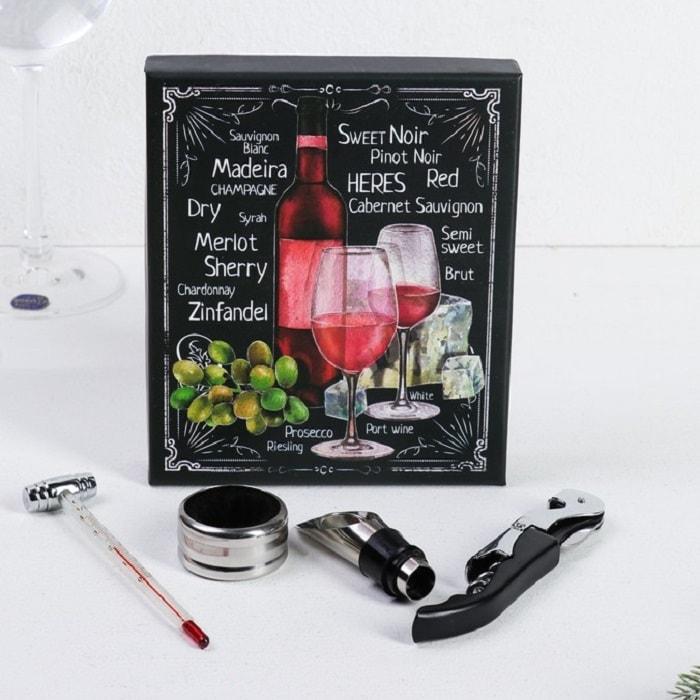 Подарочный набор для вина «Cabernet» 4 предмета - фото 1 - id-p122904773