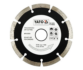 Круг алмазный 125x22,2мм (сегмент) "Yato" YT-6003, фото 2