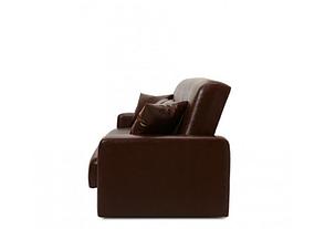 Прямой диван-кровать Крафт, Аккорд коричневый Боннель 120 экокожа, книжка, фото 2
