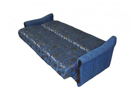 Прямой диван-кровать Крафт, Уют синий Боннель 140 гобелен, книжка, фото 2