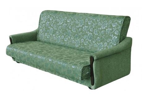 Прямой диван-кровать Крафт, уют зеленый Боннель 120 гобелен, книжка, фото 2