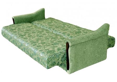 Прямой диван-кровать Крафт, уют зеленый Боннель 140 гобелен, книжка, фото 2