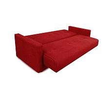 Прямой диван-кровать Крафт, милан красный 140 , механизм трансформации книжка, фото 2