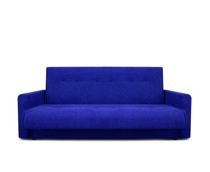 Прямой диван-кровать Крафт, Милан синий 120, механизм трансформации книжка