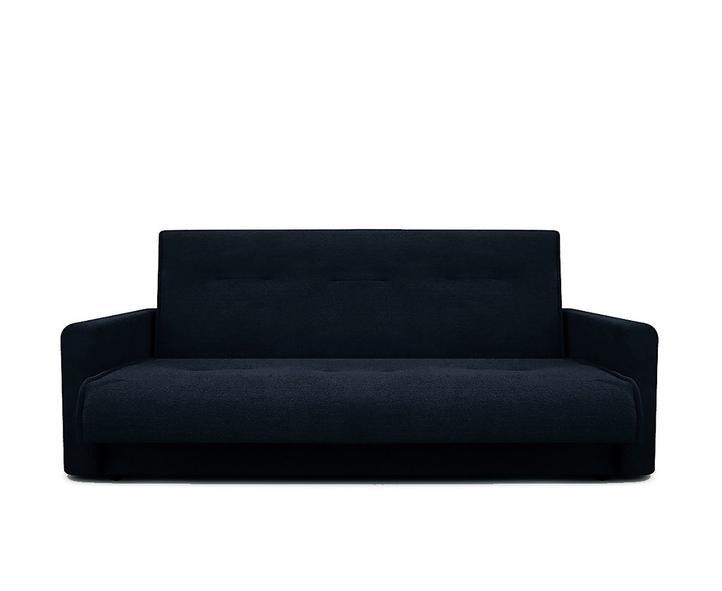 Прямой диван-кровать Крафт, Милан черный 120 , механизм трансформации книжка
