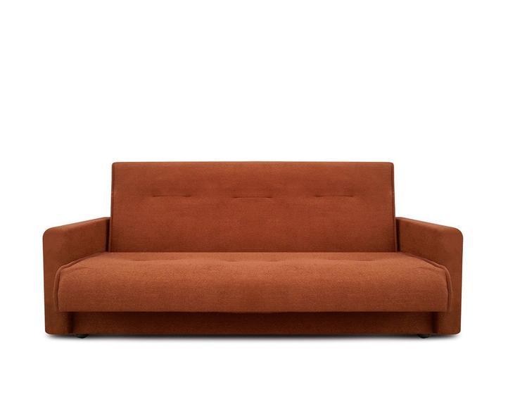 Прямой диван-кровать Крафт, Милан коричневый 120, механизм трансформации книжка