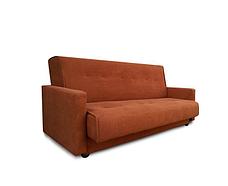 Прямой диван-кровать Крафт, милан коричневый 140, механизм трансформации книжка, фото 2