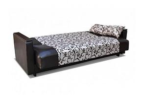 Прямой диван-кровать Крафт, Катри кожа 120, механизм трансформации книжка, фото 2