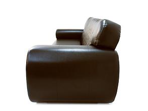 Прямой диван-кровать Крафт, Диван Челси коричневый, механизм трансформации книжка, фото 2