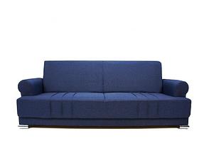 Прямой диван-кровать Крафт, Диван Дели синий, механизм трансформации книжка, фото 2