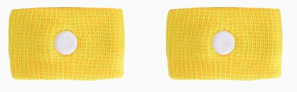 Браслет от укачивания и тошноты универсальный (набор 2 шт.) Желтый