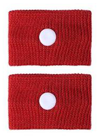 Браслет от укачивания и тошноты универсальный (набор 2 шт.) Красный
