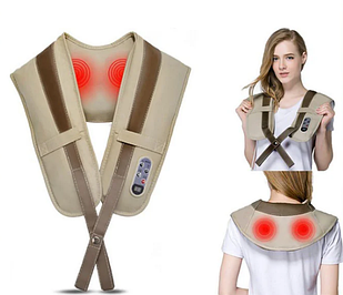 Вибрационно-ударный многофункциональный массажер для тела, шеи и плеч Cervical Massage Shawls
