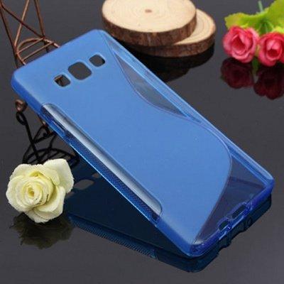 Чехол для Samsung Galaxy A7 (A700F) силикон TPU Case, синий