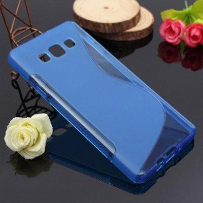 Чехол для Samsung Galaxy A7 (A700F) силикон TPU Case, синий, фото 2