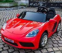 Детский электромобиль RiverToys Porsche Cayman T911TT (красный) двухместный