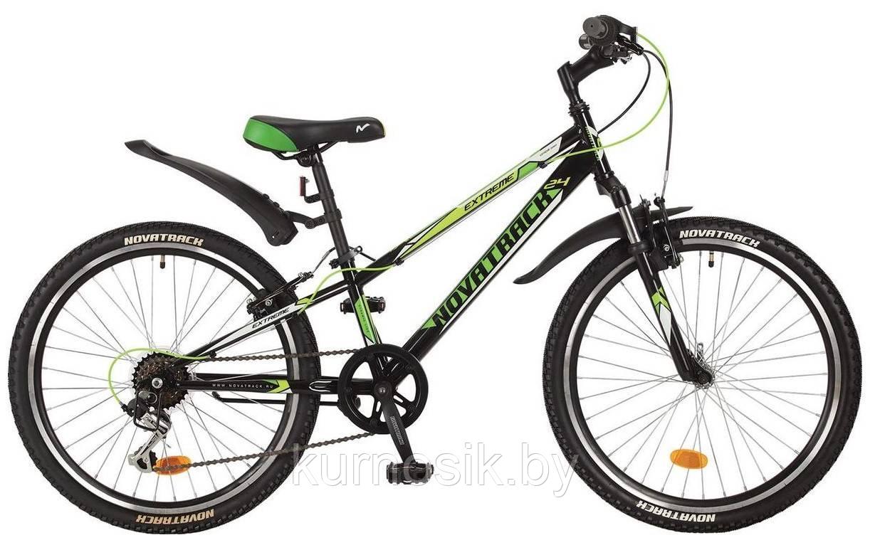 Подростковый велосипед Novatrack Extreme 24" черный - фото 1 - id-p122939435